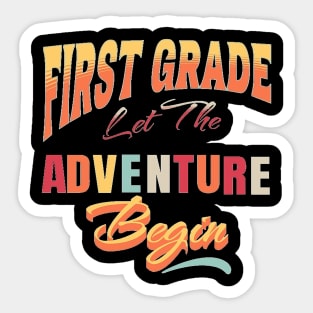 Let The Adventure Begin, Back to School, Happy Teacher Day Gift, Teacher Appreciation, Teach,Teacher Gift Sticker